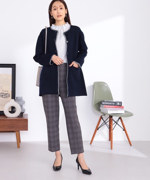 GALLORIA（ギャローリア）の「【キレメクパンツ】２WAYストレッチ起毛テーパードパンツ（その他パンツ・レディース・ライトパープル/チャコールグレー/グレー/ブラック・S/LL/L/M）」の9枚目の写真