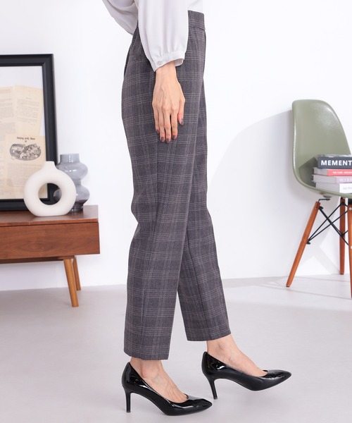 GALLORIA（ギャローリア）の「【キレメクパンツ】２WAYストレッチ起毛テーパードパンツ（その他パンツ・レディース・ライトパープル/チャコールグレー/グレー/ブラック・S/LL/L/M）」の12枚目の写真