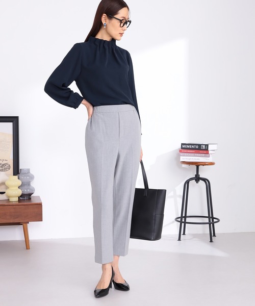 GALLORIA（ギャローリア）の「【キレメクパンツ】２WAYストレッチ起毛テーパードパンツ（その他パンツ・レディース・ライトパープル/チャコールグレー/グレー/ブラック・S/LL/L/M）」の16枚目の写真