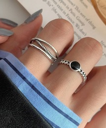 Blanc de Blue（ブランドブルー）の「２セットリング マルチデザイン（リング）」