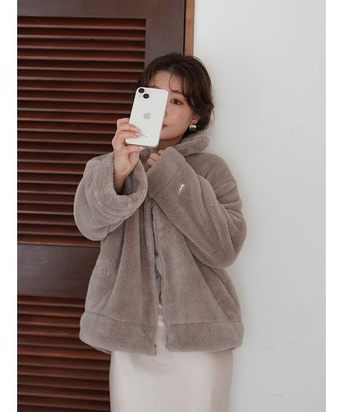 SNIDEL（スナイデル）の「【NIKE】NSWエッセンシャルSHERPAジャケット 
