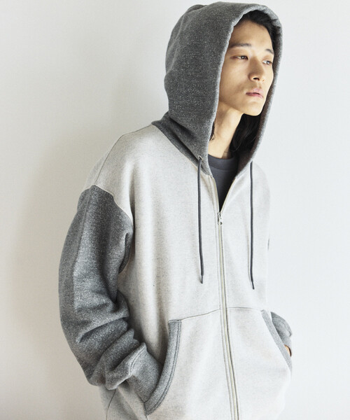 セール】COMFORT HEATHER ヴィンテージライク 裏毛 ジップパーカー