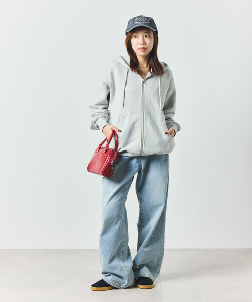 FREAK'S STORE（フリークスストア）の「COMFORT HEATHER ヴィンテージライク 裏毛 ジップパーカー/ジップフーディー（パーカー・メンズ・オフホワイト/チャコールグレー/ライトグレー/その他1・SMALL/MEDIUM/LARGE）」の22枚目の写真