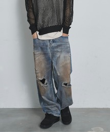 BLANK HOTEL（ブランクホテル）の「Destroyed Vintage Denim Pants / デストロイドヴィンテージデニムパンツ（デニムパンツ）」