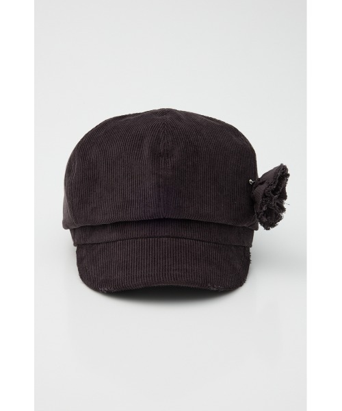 LAGUA GEM(ラグアジェム)の「CORDUROY CORSAGE キャスケット(キャスケット・レディース・ブラック/ブラウン・FREE)」の5枚目の写真