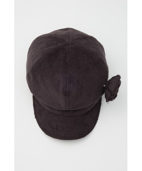 LAGUA GEM(ラグアジェム)の「CORDUROY CORSAGE キャスケット(キャスケット・レディース・ブラック/ブラウン・FREE)」の6枚目の写真