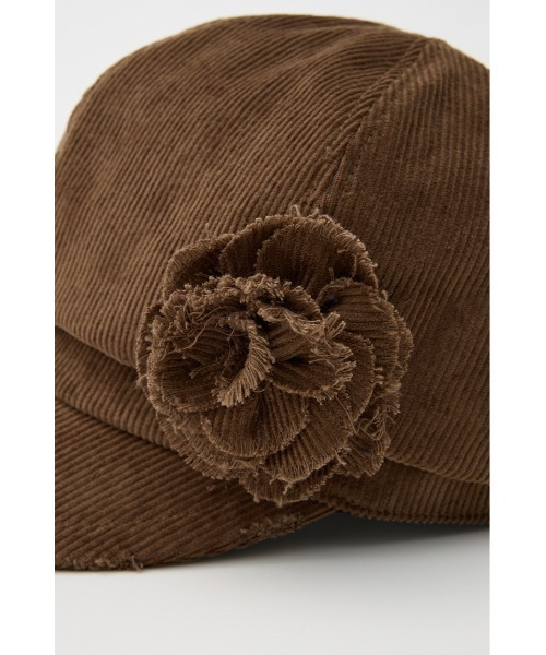 LAGUA GEM(ラグアジェム)の「CORDUROY CORSAGE キャスケット(キャスケット・レディース・ブラック/ブラウン・FREE)」の13枚目の写真