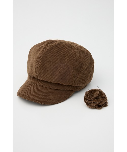 LAGUA GEM(ラグアジェム)の「CORDUROY CORSAGE キャスケット(キャスケット・レディース・ブラック/ブラウン・FREE)」の14枚目の写真
