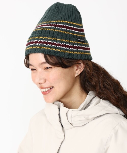 Columbia(コロンビア)の「Columbia/シアトルキャナル ニットキャップ/コロンビア(ニットキャップ/ビーニー・レディース・ブラック/グリーン/パープル・ONE SIZE)」の2枚目の写真