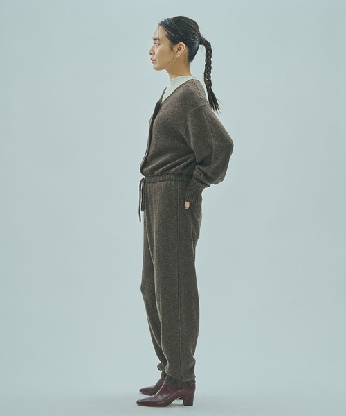 ROSE BUD（ローズバッド）の「KNIT ALL IN ONE（つなぎ/オールインワン・レディース・チャコールグレー/ブラウン・ONE SIZE）」の13枚目の写真