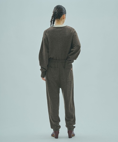 ROSE BUD（ローズバッド）の「KNIT ALL IN ONE（つなぎ/オールインワン・レディース・チャコールグレー/ブラウン・ONE SIZE）」の14枚目の写真