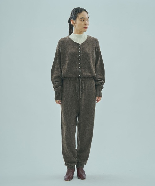 ROSE BUD（ローズバッド）の「KNIT ALL IN ONE（つなぎ/オールインワン・レディース・チャコールグレー/ブラウン・ONE SIZE）」の15枚目の写真