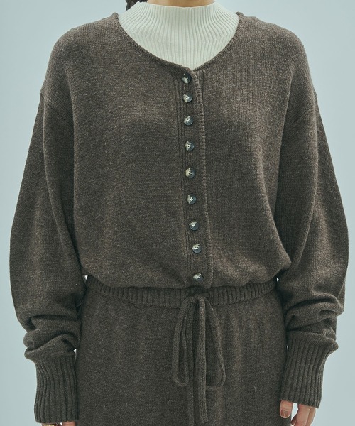 ROSE BUD（ローズバッド）の「KNIT ALL IN ONE（つなぎ/オールインワン・レディース・チャコールグレー/ブラウン・ONE SIZE）」の19枚目の写真