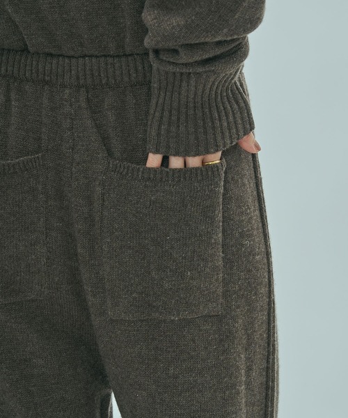 ROSE BUD（ローズバッド）の「KNIT ALL IN ONE（つなぎ/オールインワン・レディース・チャコールグレー/ブラウン・ONE SIZE）」の21枚目の写真