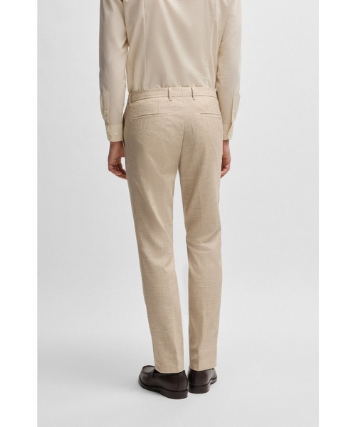 BOSS(ボス)の「ストレッチツイード フォーマルパンツ(その他パンツ・メンズ・ホワイト・50/48/54/44/52/46)」の3枚目の写真
