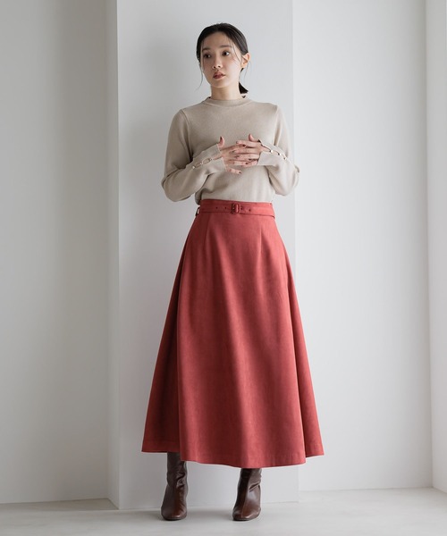 Andemiu（アンデミュウ）の「ソデボタンニット606098（ニット/セーター・レディース・アイボリー/ライトブルー/ネイビー/シャンパン・FREE）」の13枚目の写真