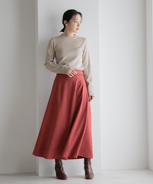 Andemiu（アンデミュウ）の「ソデボタンニット606098（ニット/セーター・レディース・アイボリー/ライトブルー/ネイビー/シャンパン・FREE）」の15枚目の写真