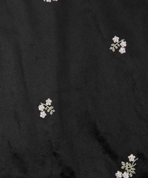 Rejoule(リジュール)の「フラワー刺繍ベロアロングスカート(スカート・レディース・ブラウン/ブラック・S/M)」の17枚目の写真