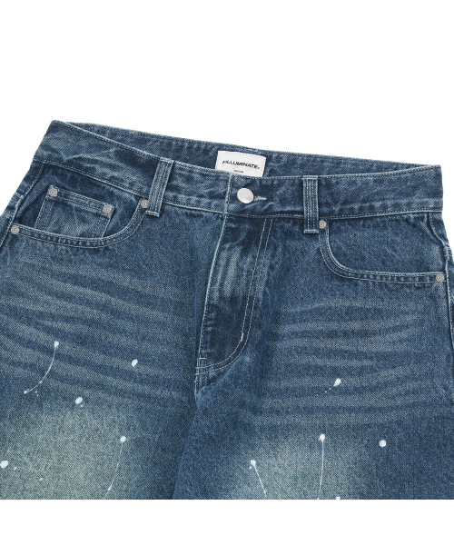 F.ILLUMINATE（フィルミネイト）の「スプラッシュウォッシングワイドデニムパンツ-ブルー（デニムパンツ・レディース・その他・SMALL/MEDIUM/LARGE）」の7枚目の写真