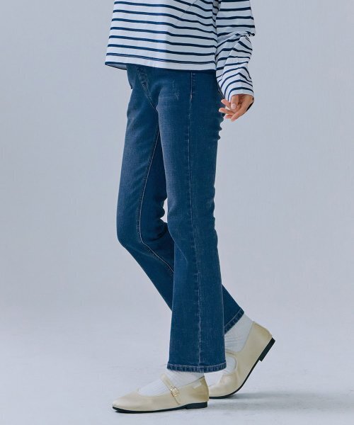 CHASECULT（チェイスカルト）の「女性Mトーンヒドゥンバンディングブーツカットデニムパンツ-CERG2361B0N（デニムパンツ・レディース・ブルー・67/70/74/76）」の3枚目の写真
