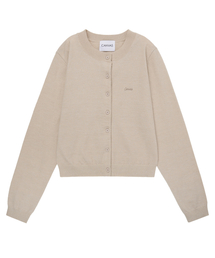 CNVS（ベティ ブープ）の「Canvas Soft Round Knit Cardigan_Beige（カーディガン/ボレロ）」
