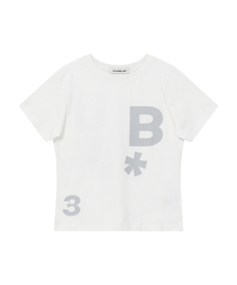 B logo スリムフィット Tシャツ [ホワイト]