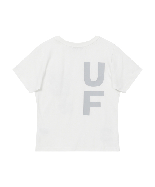 BAUF（バウフ）の「B logo スリムフィット Tシャツ [ホワイト]（Tシャツ/カットソー・レディース・その他・FREE）」の2枚目の写真