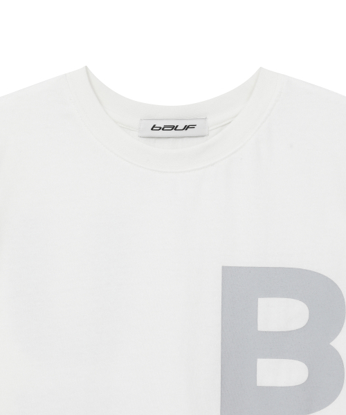 BAUF（バウフ）の「B logo スリムフィット Tシャツ [ホワイト]（Tシャツ/カットソー・レディース・その他・FREE）」の3枚目の写真