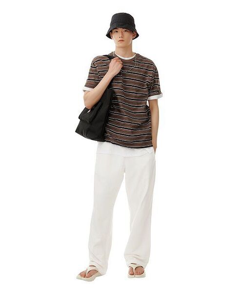 MUSINSA STANDARD(ムシンサスタンダード)の「ラウンジスウェットパンツ【クリーム】(スウェットパンツ・メンズ・その他・XX-LARGE/SMALL/MEDIUM/LARGE/X-LARGE)」の2枚目の写真