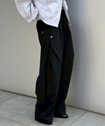 【Nerd out XU】side tuck slacks / 【ナードアウトエックスユー】サイドタックスラックス <着用動画あり>
