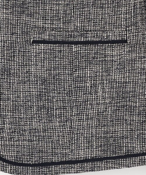 ANY SIS(エニィスィス)の「ライトストレッチ ツイード ジャケット(ノーカラージャケット・レディース・ネイビー系6/ライトグレー系6・X-SMALL)」の8枚目の写真