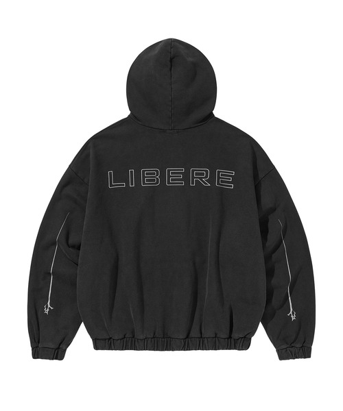 LIBERE(リベーレ)の「LIBERE リベーレ / REFLECT LOGO HOODIE ヴィンテージビッグシルエットリフレクトロゴフーディー パーカー / 255228-255229(パーカー・メンズ・ブラック/ネイビー・SMALL/MEDIUM/LARGE)」の6枚目の写真