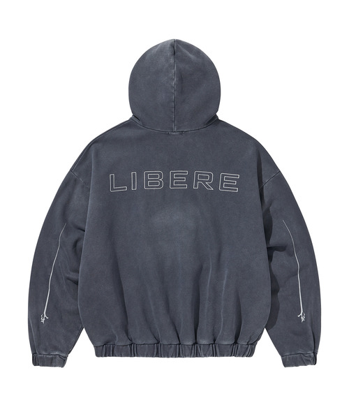 LIBERE(リベーレ)の「LIBERE リベーレ / REFLECT LOGO HOODIE ヴィンテージビッグシルエットリフレクトロゴフーディー パーカー / 255228-255229(パーカー・メンズ・ブラック/ネイビー・SMALL/MEDIUM/LARGE)」の18枚目の写真
