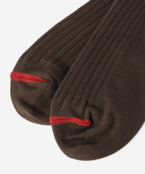 Morris & Sons（モリスアンドサンズ）の「MORRIS & SONS | ソフトリブソックス MEN（ソックス/靴下・メンズ・パープル/ブラウン/オフホワイト・MENS）」の5枚目の写真