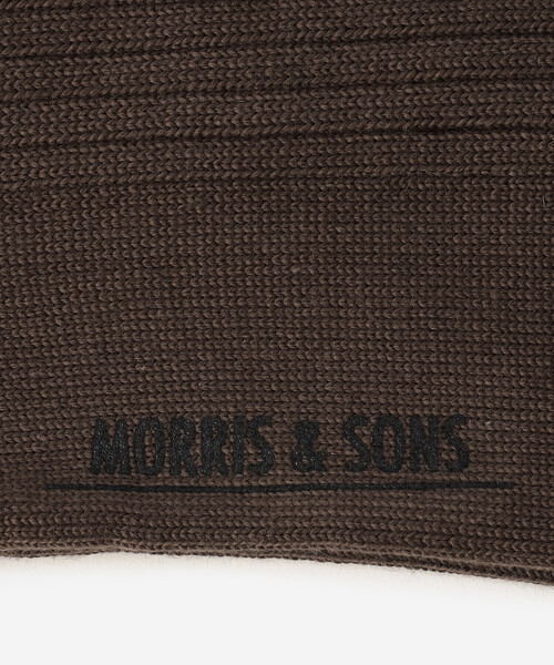 Morris & Sons（モリスアンドサンズ）の「MORRIS & SONS | ソフトリブソックス MEN（ソックス/靴下・メンズ・パープル/ブラウン/オフホワイト・MENS）」の6枚目の写真