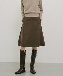LINGSEOUL（リングソウル）の「midi flared skirt-brown（スカート）」