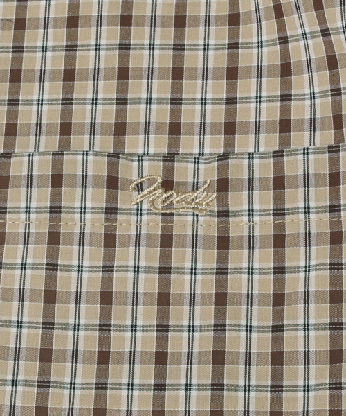 NODU（ノードユー）の「チェックボクシー ハーフストリートシャツ [ベージュ]（シャツ/ブラウス・レディース・その他・SMALL/MEDIUM/LARGE）」の9枚目の写真