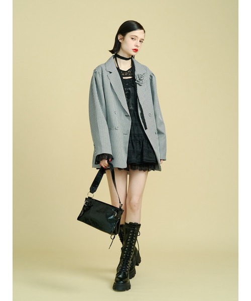 jouetie（ジュエティ）の「ボリュームレースキャミワンピース（ワンピース・レディース・オフホワイト/ボルドー/ブラック・MEDIUM）」の13枚目の写真