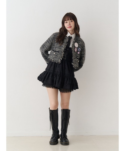 jouetie（ジュエティ）の「ボリュームレースキャミワンピース（ワンピース・レディース・オフホワイト/ボルドー/ブラック・MEDIUM）」の16枚目の写真