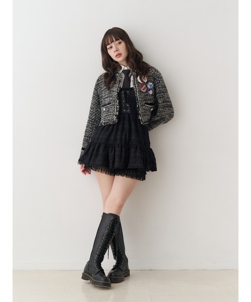 jouetie（ジュエティ）の「ボリュームレースキャミワンピース（ワンピース・レディース・オフホワイト/ボルドー/ブラック・MEDIUM）」の19枚目の写真