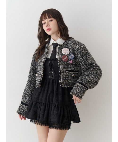 jouetie（ジュエティ）の「ボリュームレースキャミワンピース（ワンピース・レディース・オフホワイト/ボルドー/ブラック・MEDIUM）」の17枚目の写真