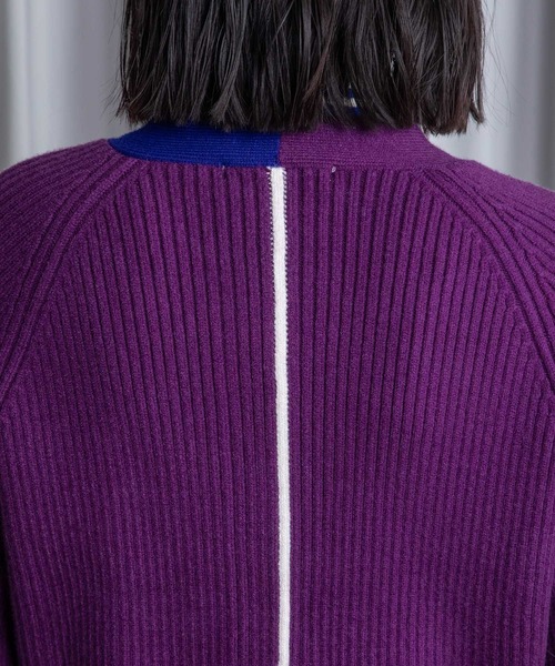 MARECHAL TERRE（マルシャルテル）の「クルーネックカラーカーディガン（カーディガン/ボレロ・レディース・レッド/ライム/パープル/ブラック・MEDIUM）」の17枚目の写真