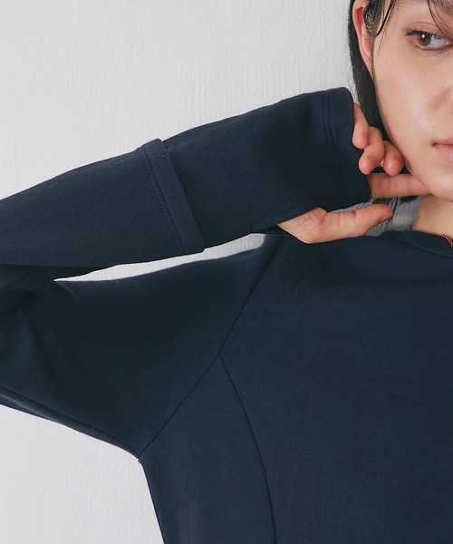 SMILE ORCHID(スマイルオーキッド)の「ストレッチロング丈ワンピース(ワンピース・レディース・グレー/ネイビー・M)」の22枚目の写真
