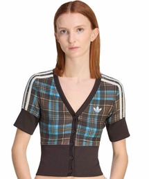 adidas（アディダス）の「adidas CHECKED V-NECK SHIRT WITH BUTTONS / アディダス チェック V-ネック シャツ ウィズ ボタン シャツ（ニット/セーター）」