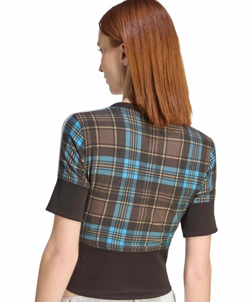 adidas（アディダス）の「adidas CHECKED V-NECK SHIRT WITH BUTTONS / アディダス チェック V-ネック シャツ ウィズ ボタン シャツ（ニット/セーター・レディース・マルチ・S/M/L）」の9枚目の写真