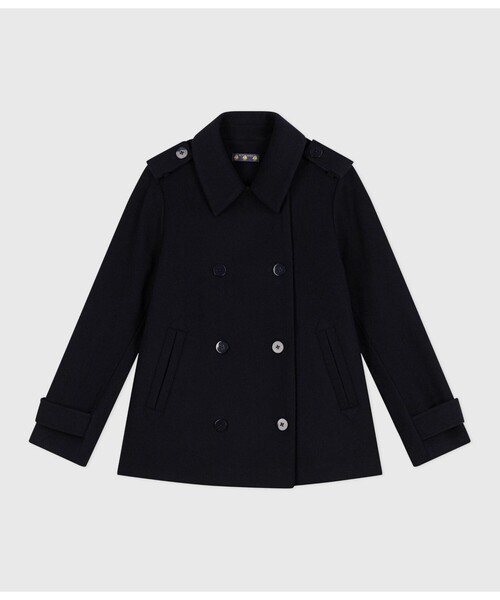 PETIT BATEAU(プチバトー)の「Pコート(ダウンジャケット/コート・レディース・ネイビー・X-SMALL/SMALL/MEDIUM/LARGE)」の4枚目の写真
