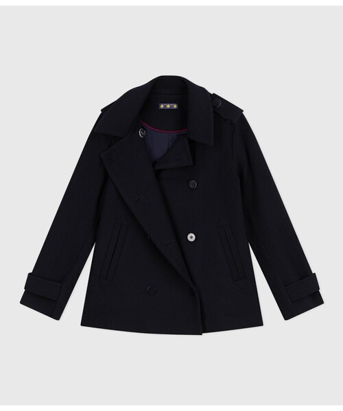PETIT BATEAU(プチバトー)の「Pコート(ダウンジャケット/コート・レディース・ネイビー・X-SMALL/SMALL/MEDIUM/LARGE)」の5枚目の写真