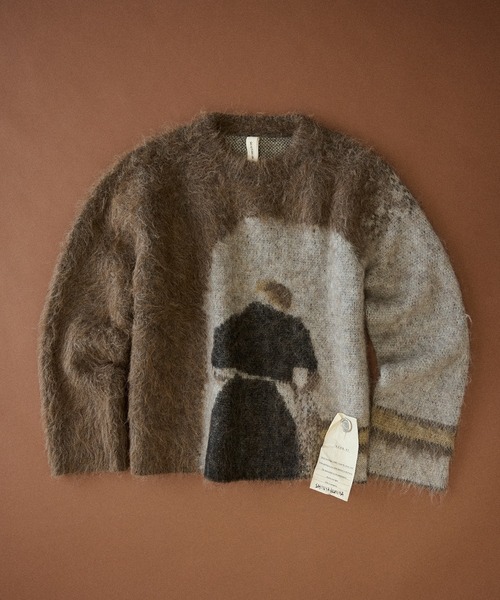 SHINYAKOZUKA(シンヤコヅカ)の「【SHINYAKOZUKA】HAMMERSHOI PIC. 2 FOR STUDIOU(ニット/セーター・メンズ・ブラック/ダークグレー・M/S)」の2枚目の写真