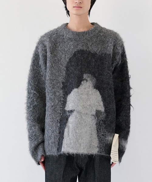 SHINYAKOZUKA(シンヤコヅカ)の「【SHINYAKOZUKA】HAMMERSHOI PIC. 2 FOR STUDIOU(ニット/セーター・メンズ・ブラック/ダークグレー・M/S)」の1枚目の写真