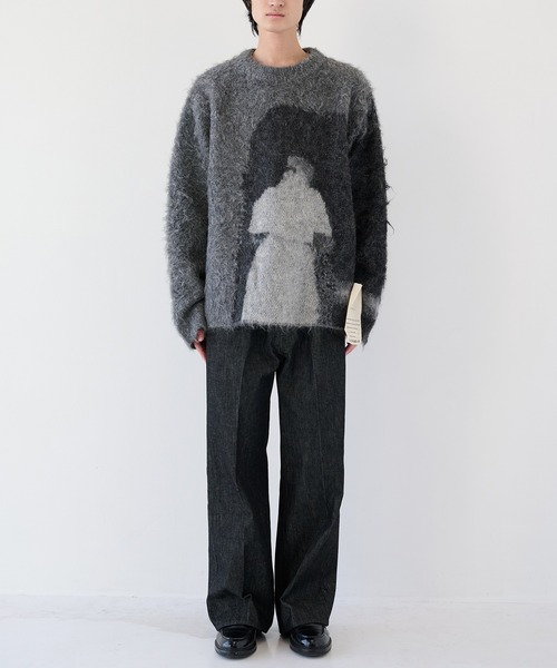 SHINYAKOZUKA(シンヤコヅカ)の「【SHINYAKOZUKA】HAMMERSHOI PIC. 2 FOR STUDIOU(ニット/セーター・メンズ・ブラック/ダークグレー・M/S)」の3枚目の写真